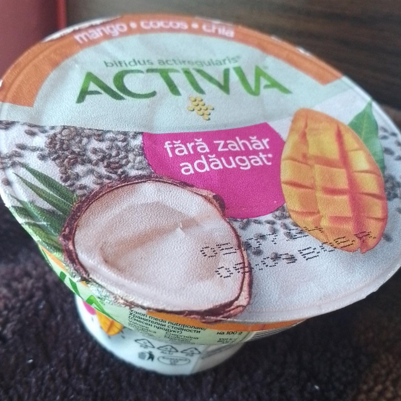 Фото - Laurt cu mango seminte de chia si cocos Activia