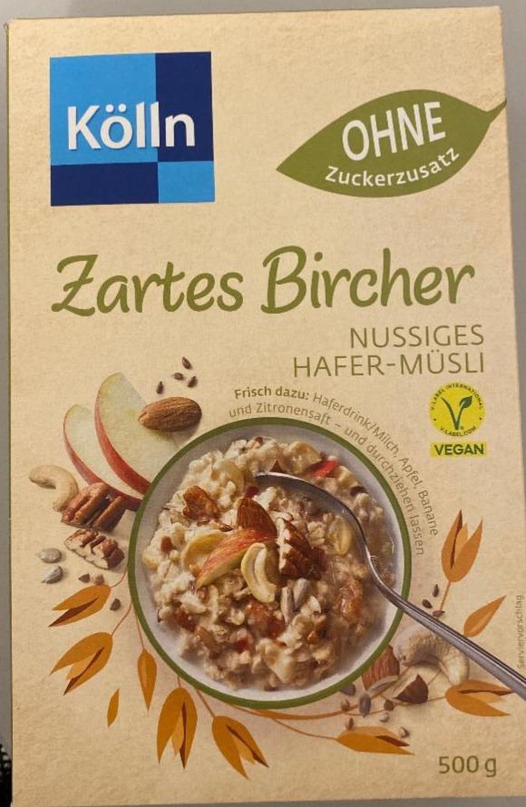 Фото - Zartes bircher nussiger hafer müsli Kölln