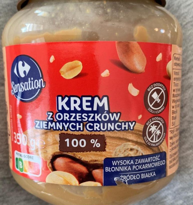 Фото - Krem z orzeszków ziemnych crunchy 100% Carrefour Sensation