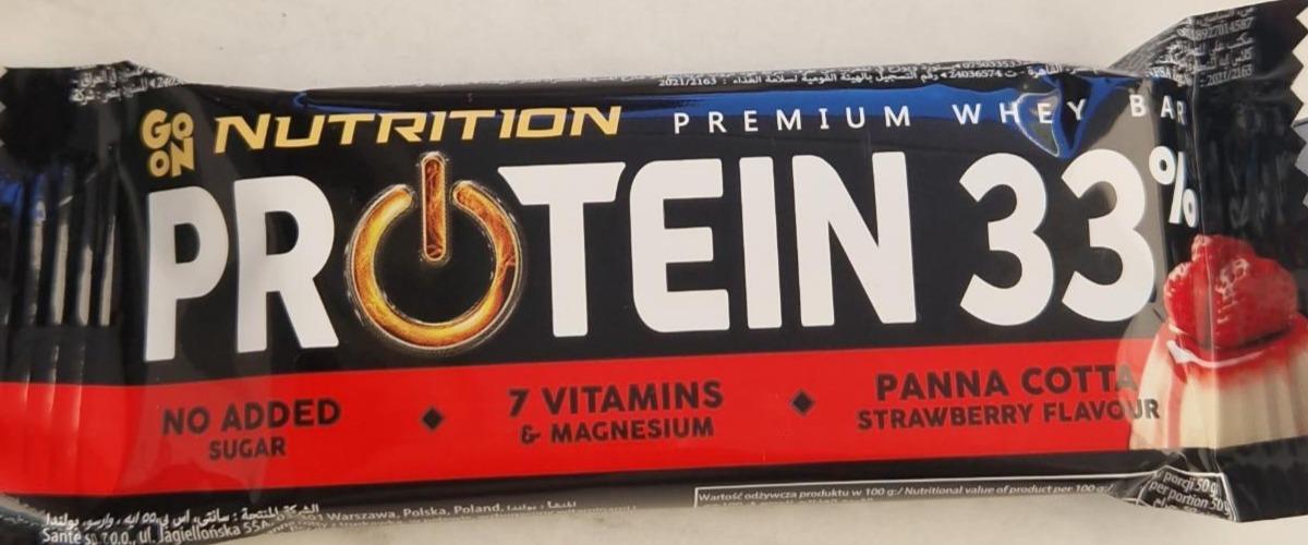 Фото - Protein 33% premium whey bar panna cotta Go on nutrition