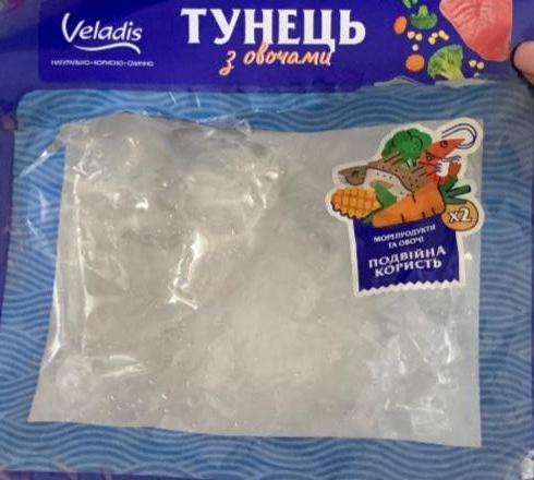 Фото - Мясо тунца с овощами замороженные Veladis