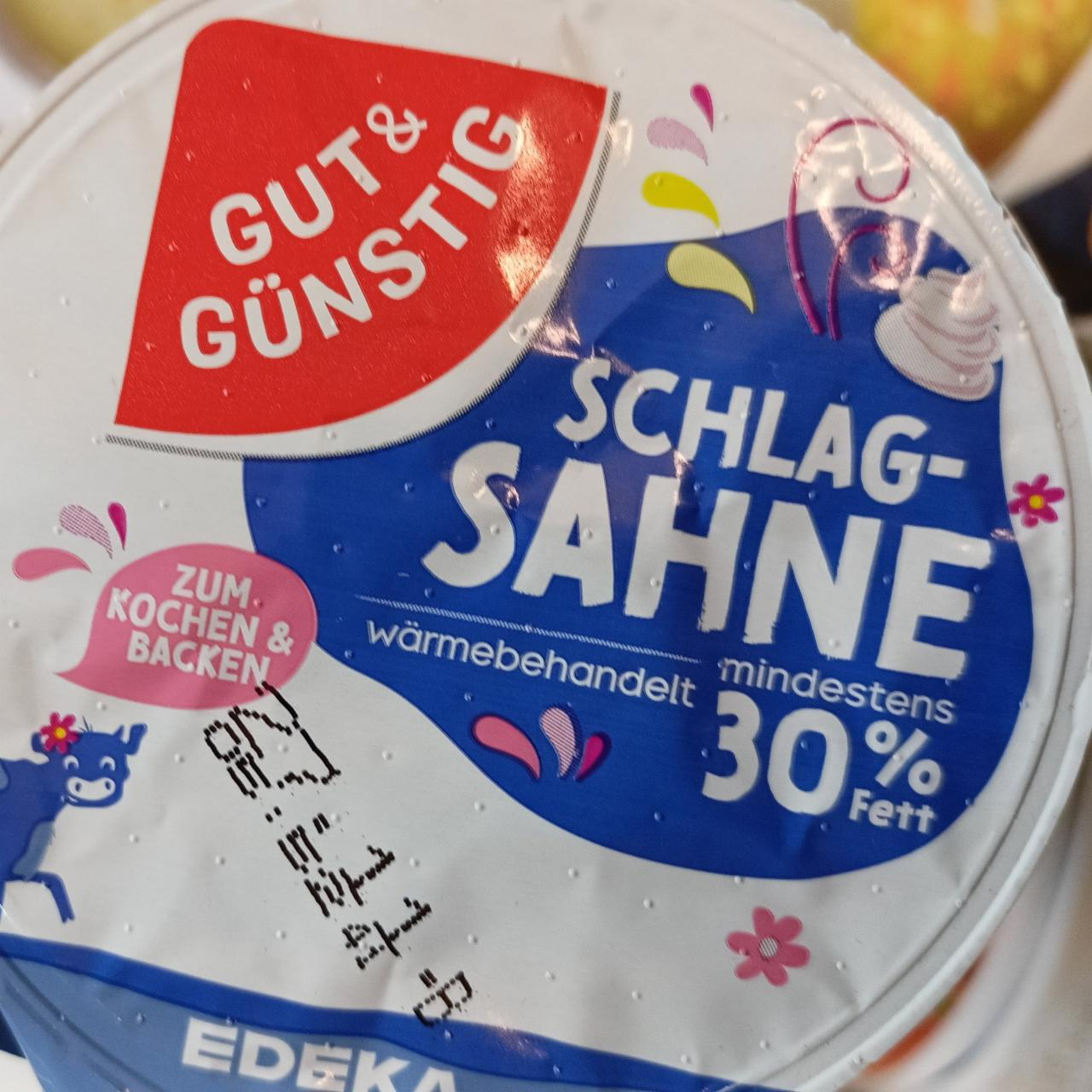 Фото - Schlag Sahne 30% Gut&Günstig