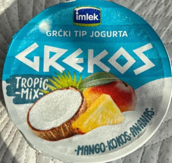 Фото - Греческий Йогурт Grekos Tropic Mix Imlek