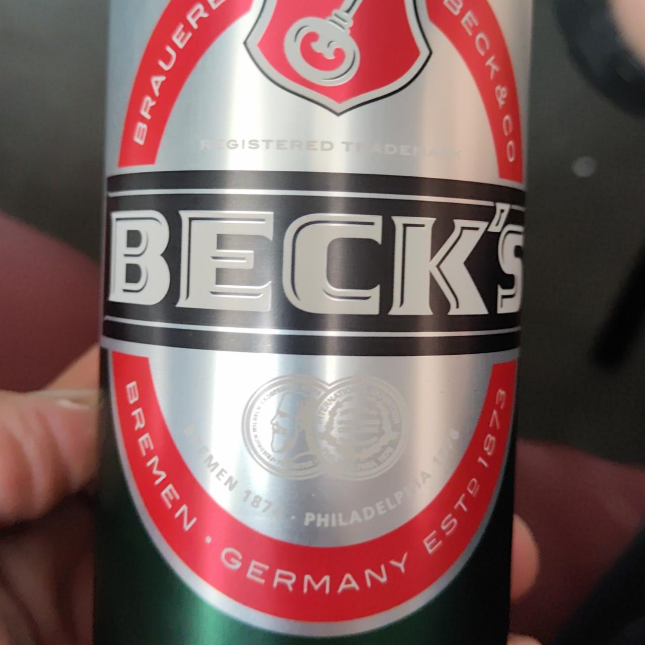 Фото - пиво Beer 4.9% Becks