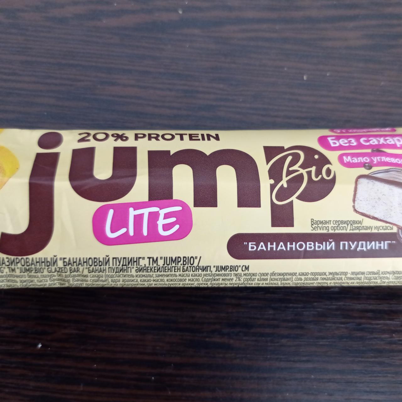 Фото - 20% протеин батончик банановый пудинг Jump bio lite