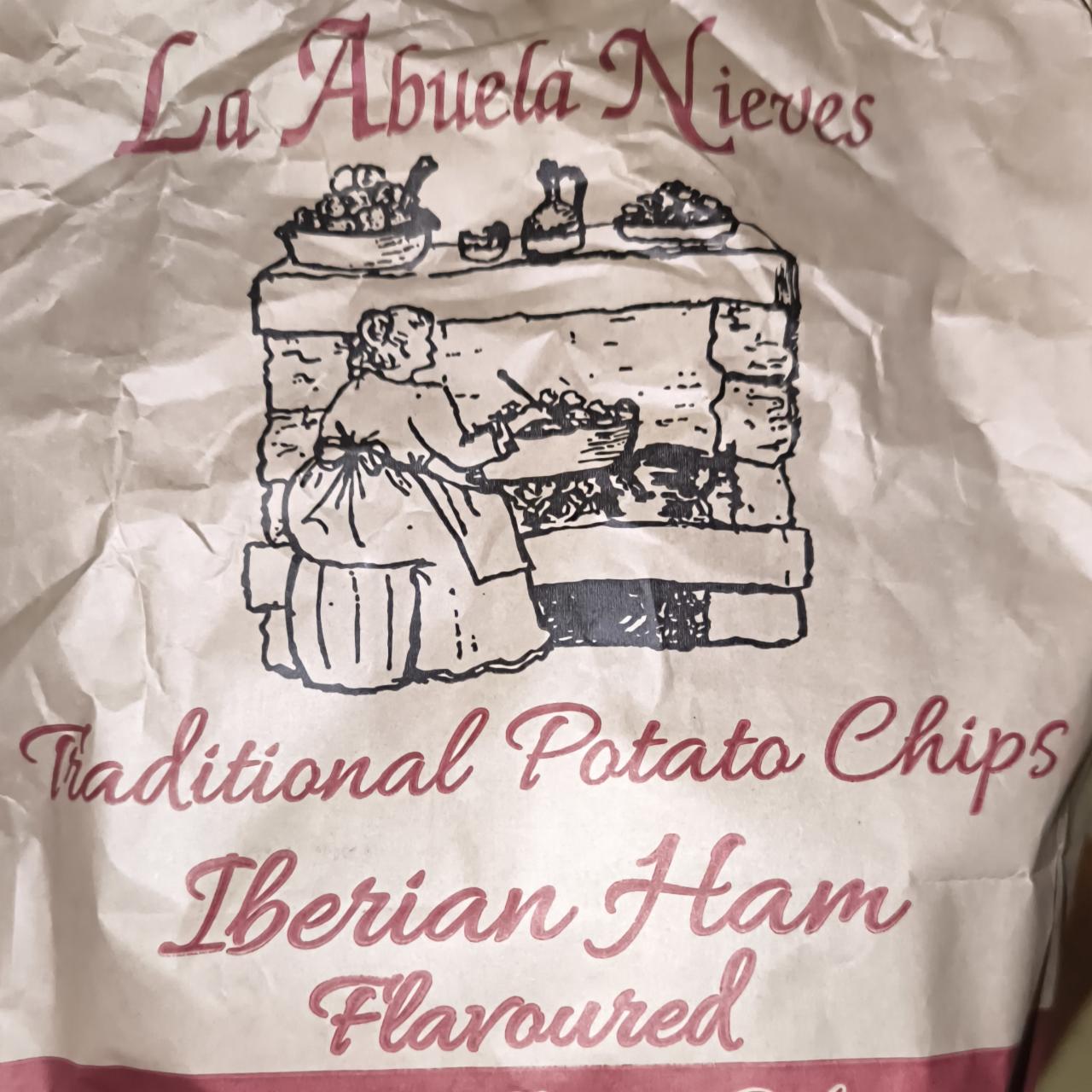 Фото - Traditional potato chips iberian ham flavoured La Abuela Nieves