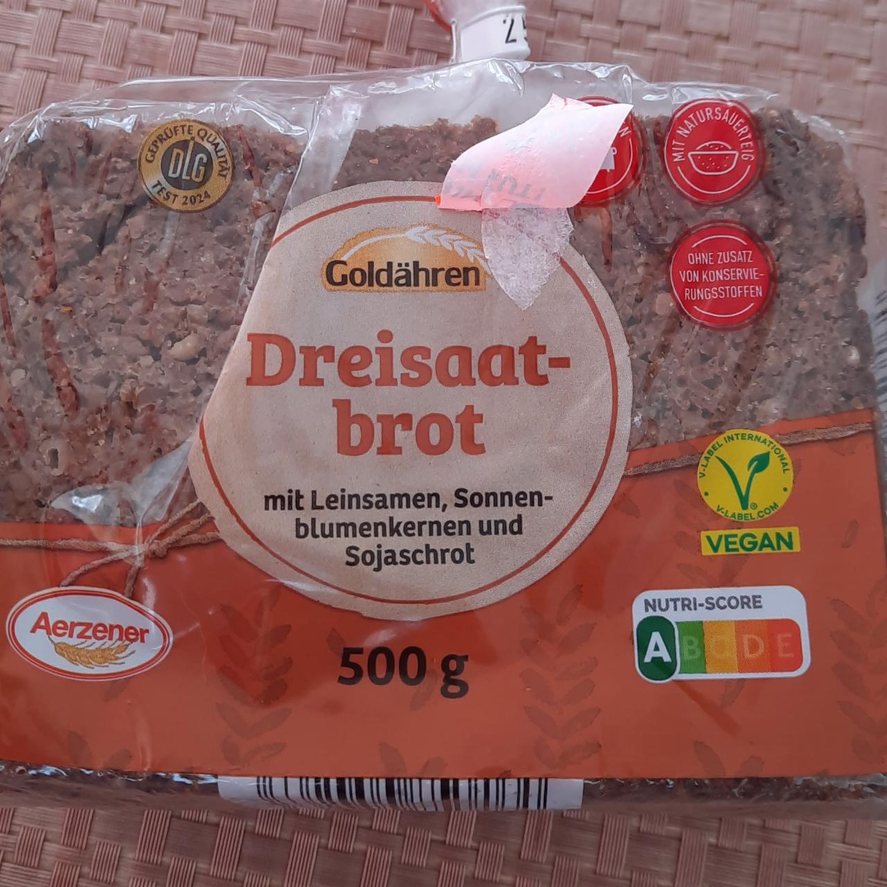 Фото - Dreisaatbrot Roggenvollkornbrot Goldähren