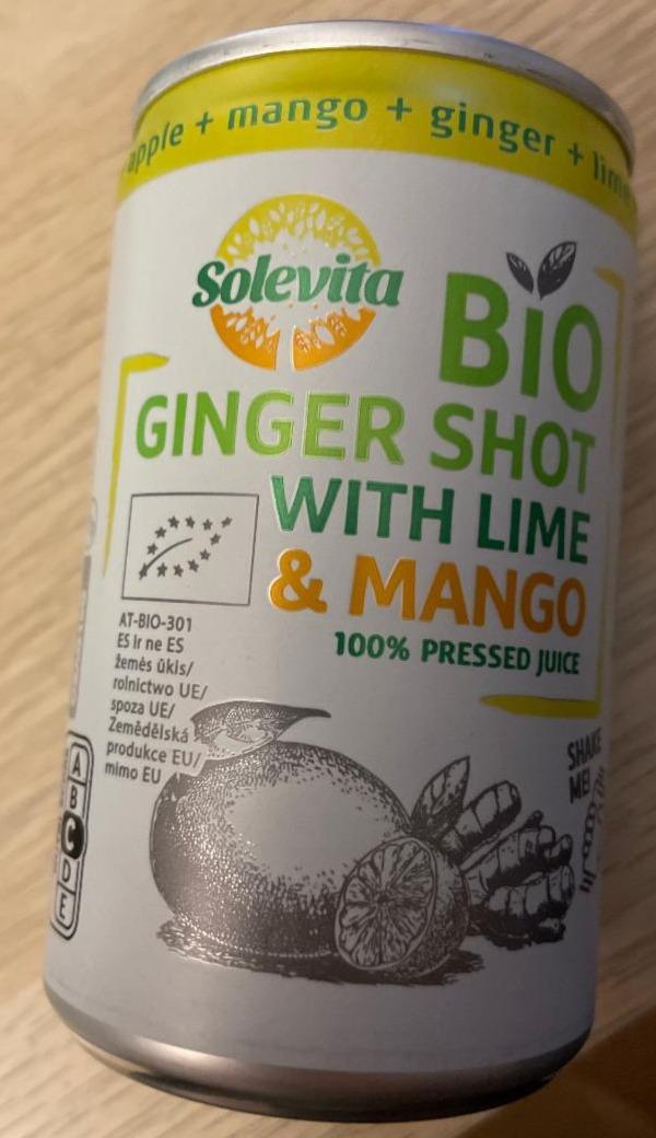 Фото - Bio ginger shot with lime & mango Solevita