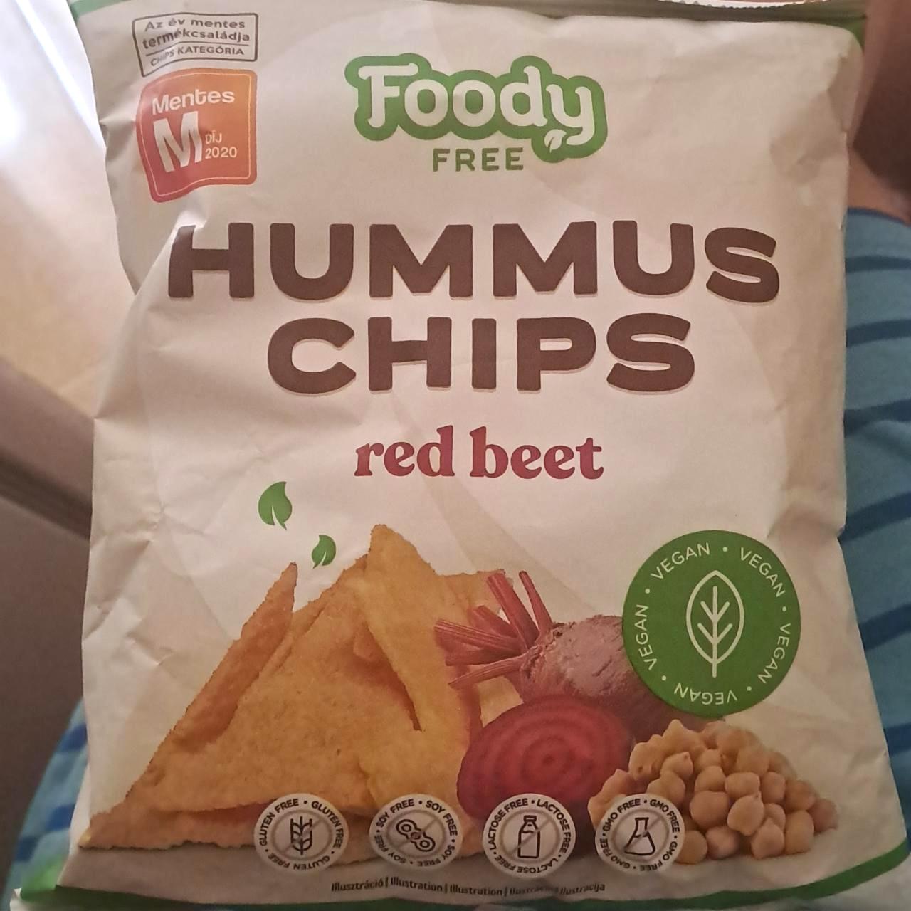 Фото - Чипсы со свеклой Hummus Chips Foody Free