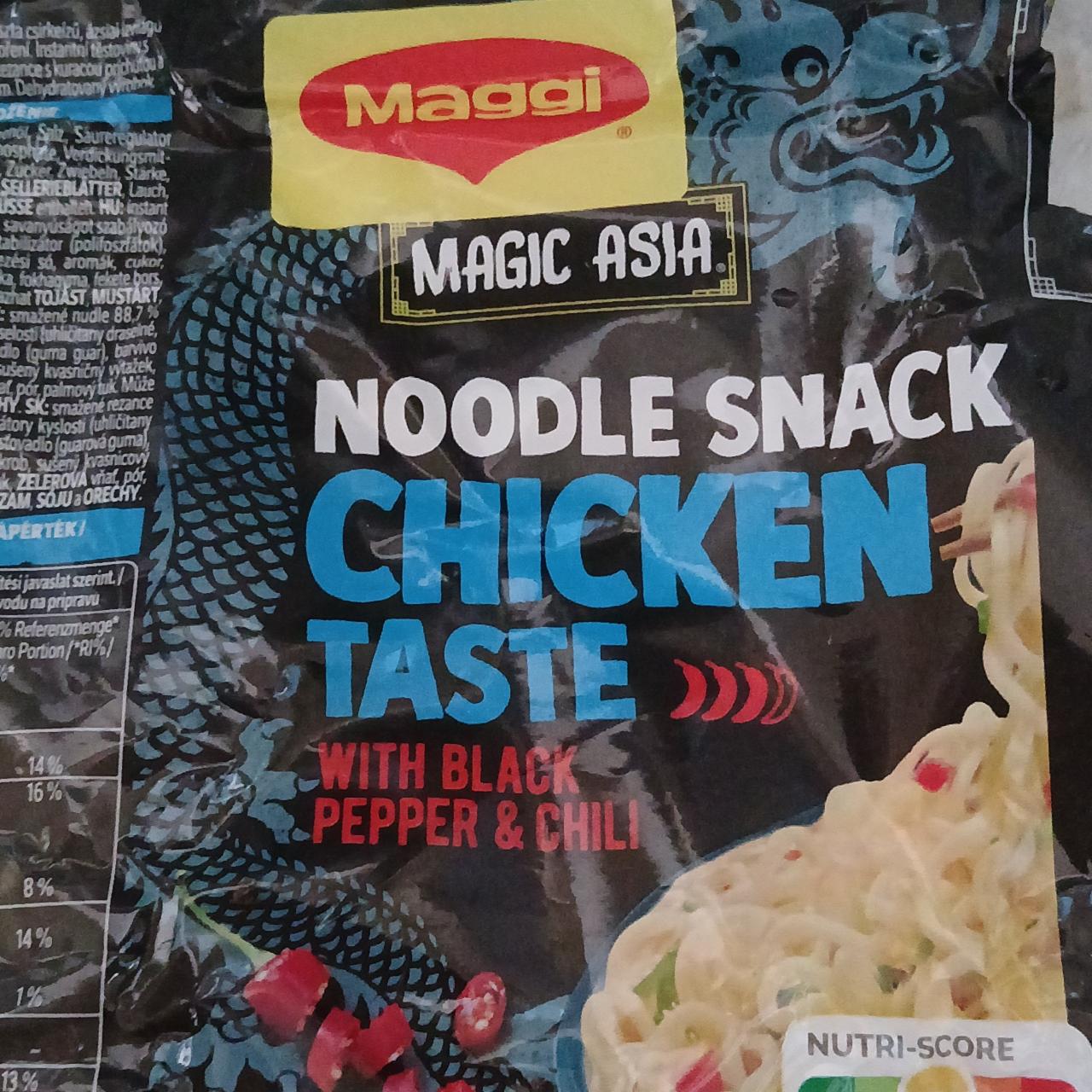 Фото - Moodle snack Chicken Taste with black pepper&chili Maggi