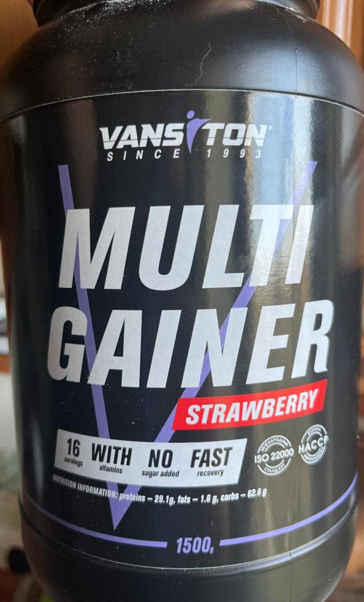 Фото - Multi gainer strawberry Vansiton