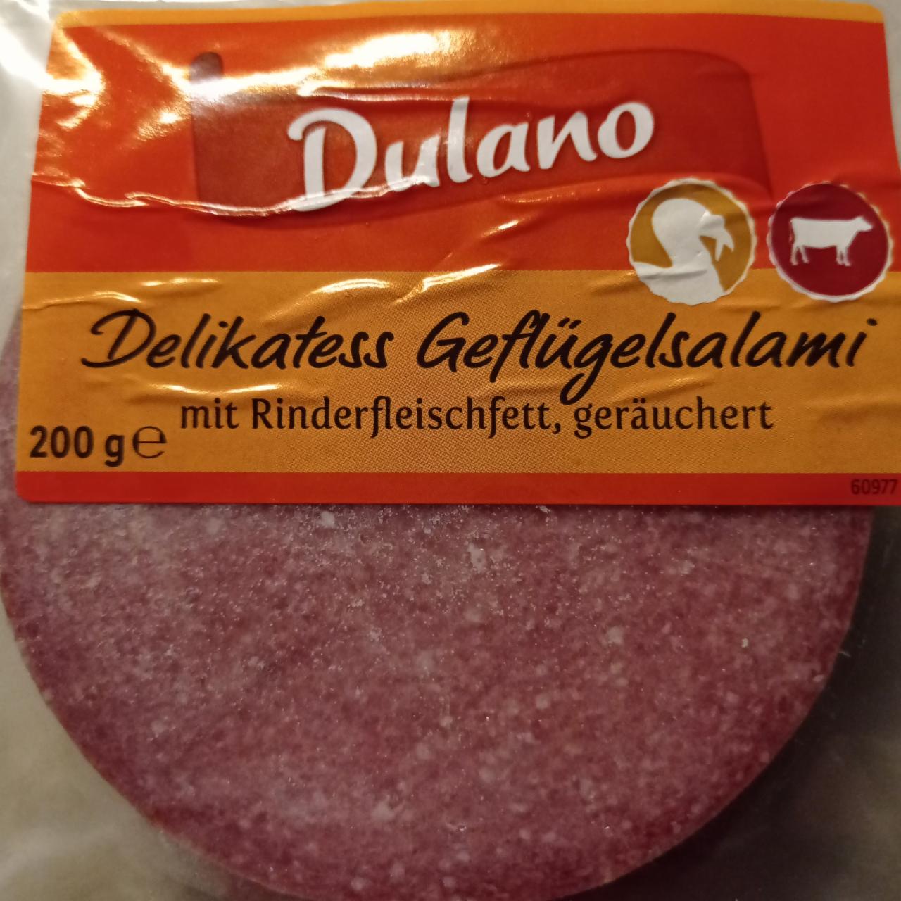 Фото - Индейка с телятиной Delikatess Geflügelsalami mit Rinderfleischfett, geräuchert Dulano