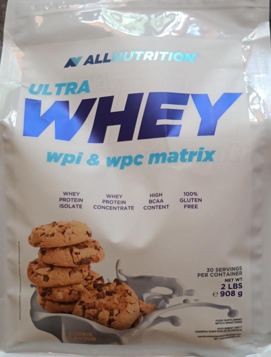 Фото - Proteina Ultra Whey Chocolate Cookie Allnutrition