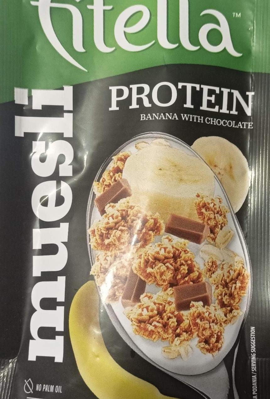 Фото - Muesli banana with chocolate protein Htella