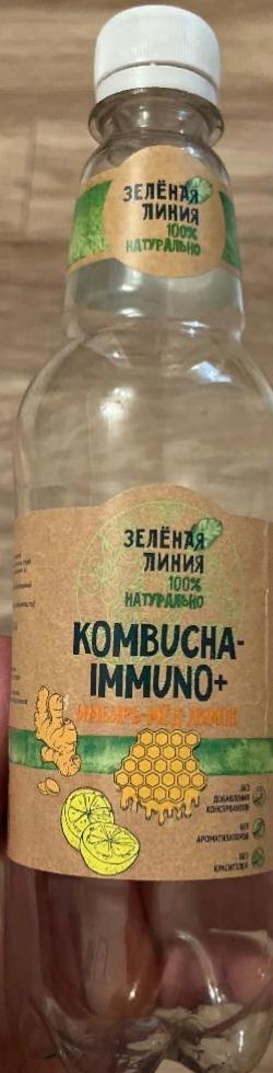 Фото - Напиток имбирь-мёд-лимон Kombucha immuno+ Зелёная линия