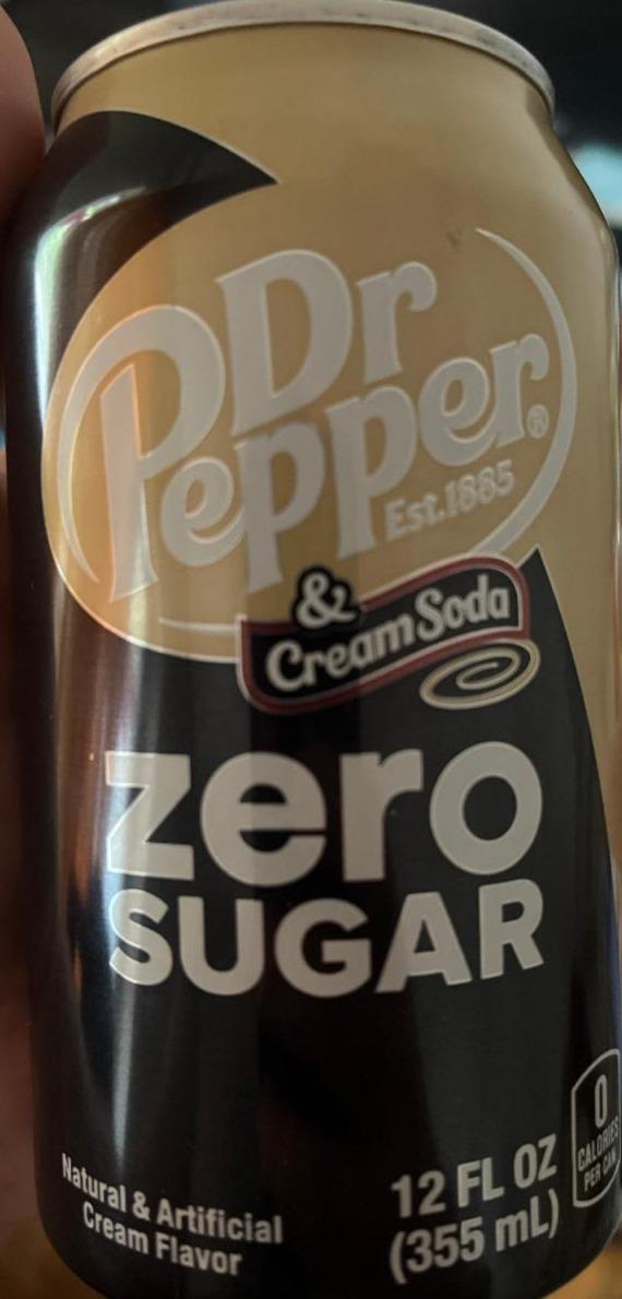 Фото - Cream soda zero sugar Dr.Pepper