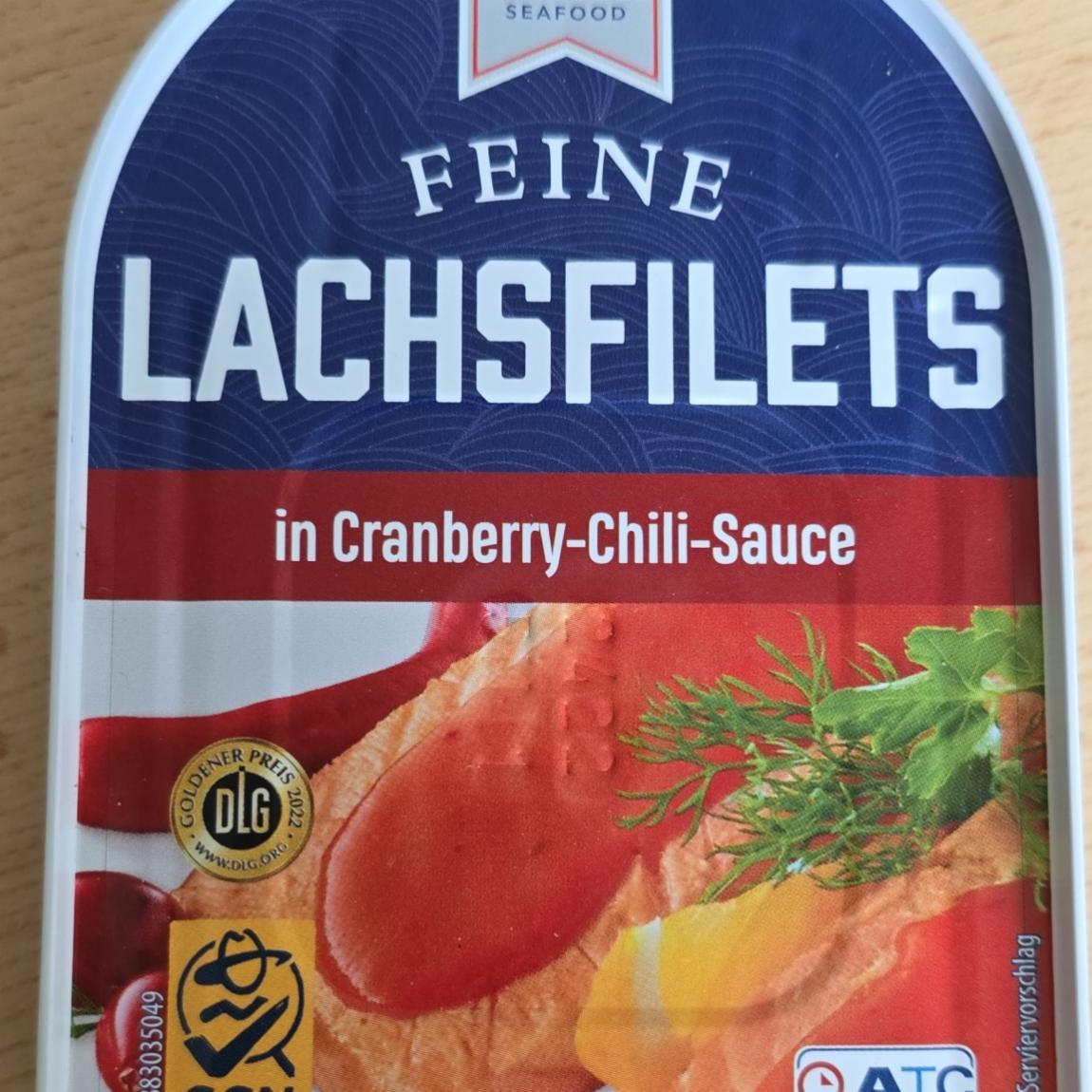 Фото - Lachsfilet in Cranberry-Chili-Sauce Almare Seafood