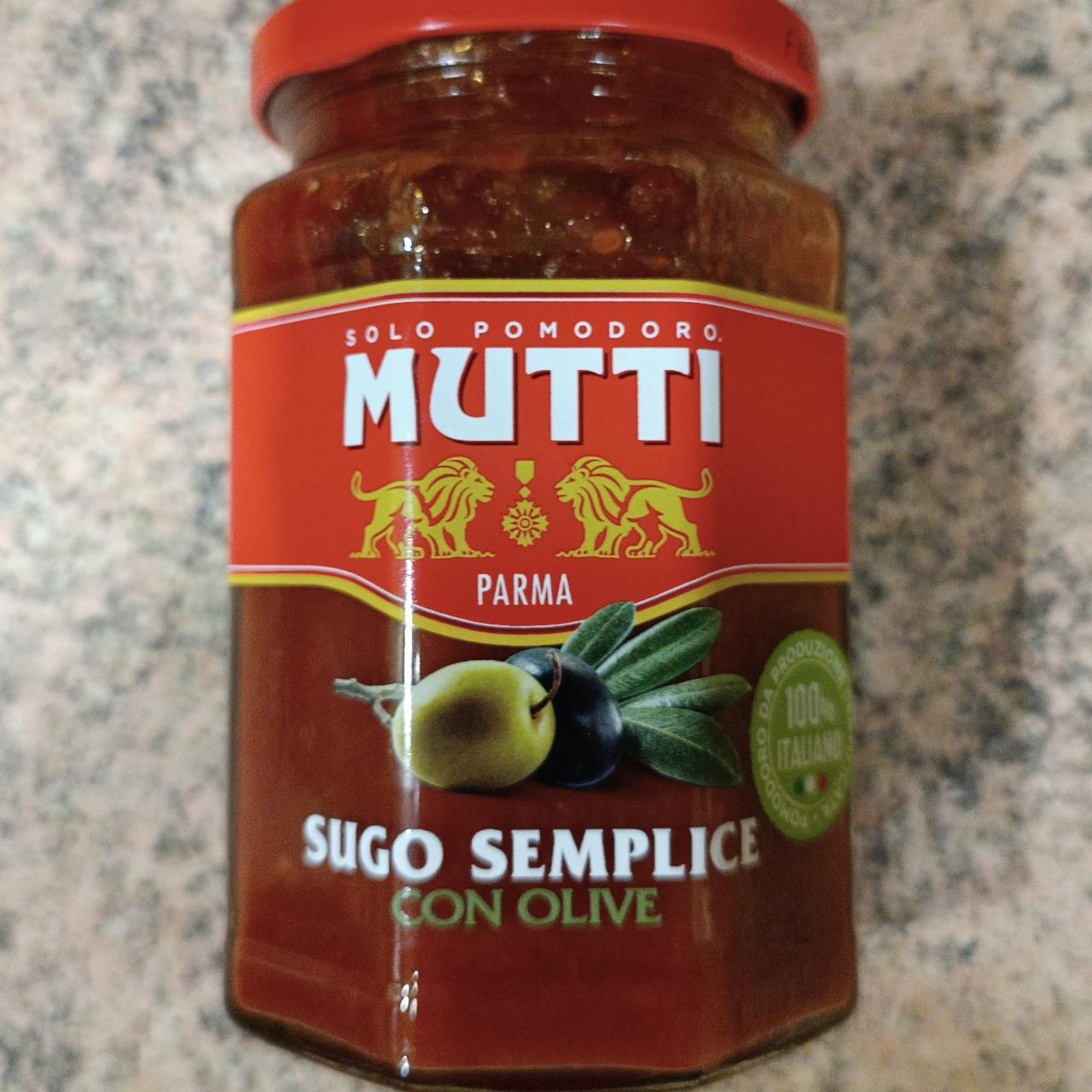 Фото - Меню Sugo semplice con olive Mutti