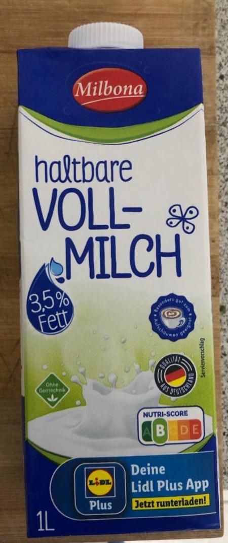 Фото - Haltbare voll-milch Milbona