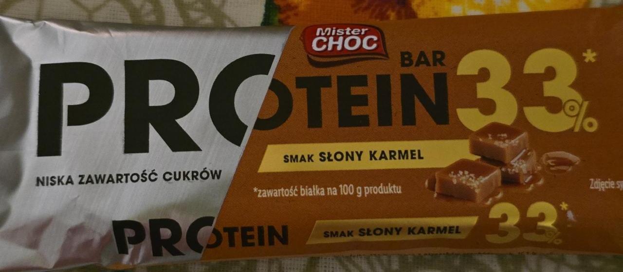 Фото - Baton proteinowy o smaku słonego karmelu Mister Choc