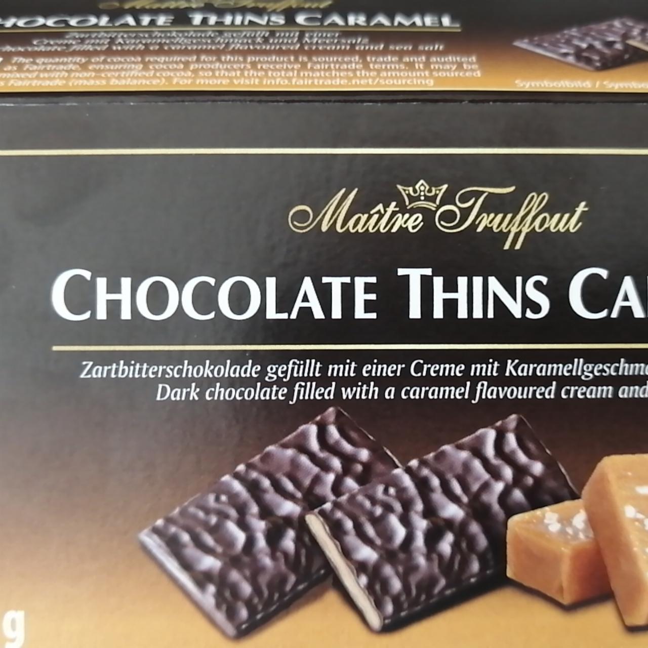 Фото - Конфеты Chocolate Thins Caramel Maitre Truffout