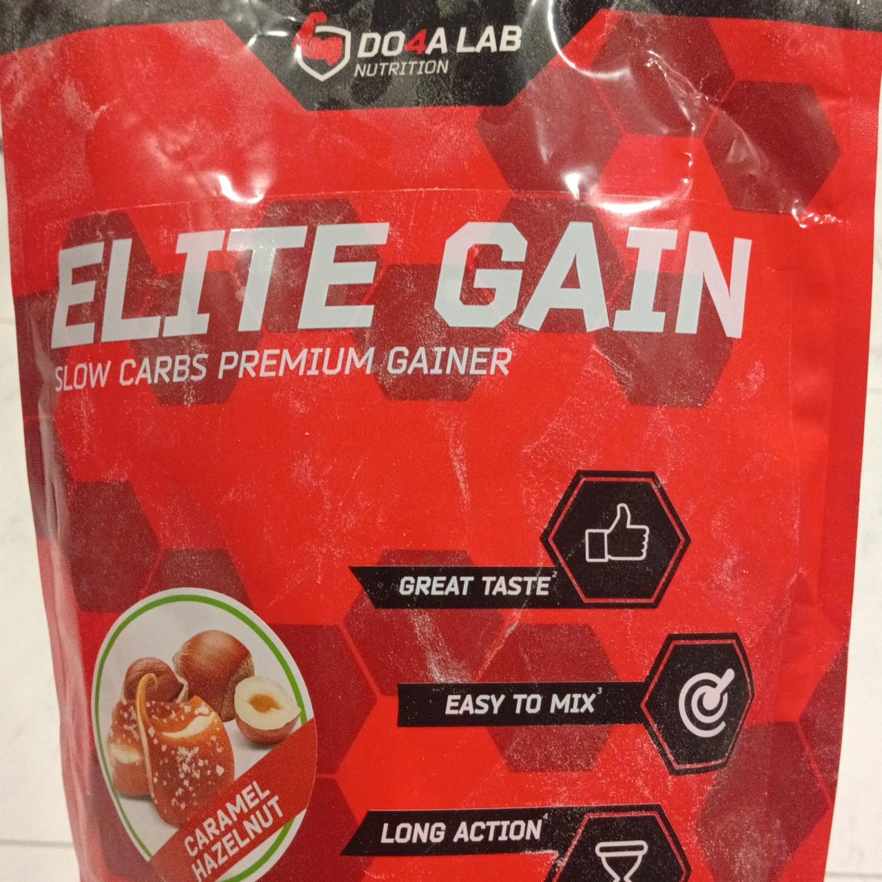 Фото - Elite gain slow carbs premium gainer caramel hazelnut Do4alab