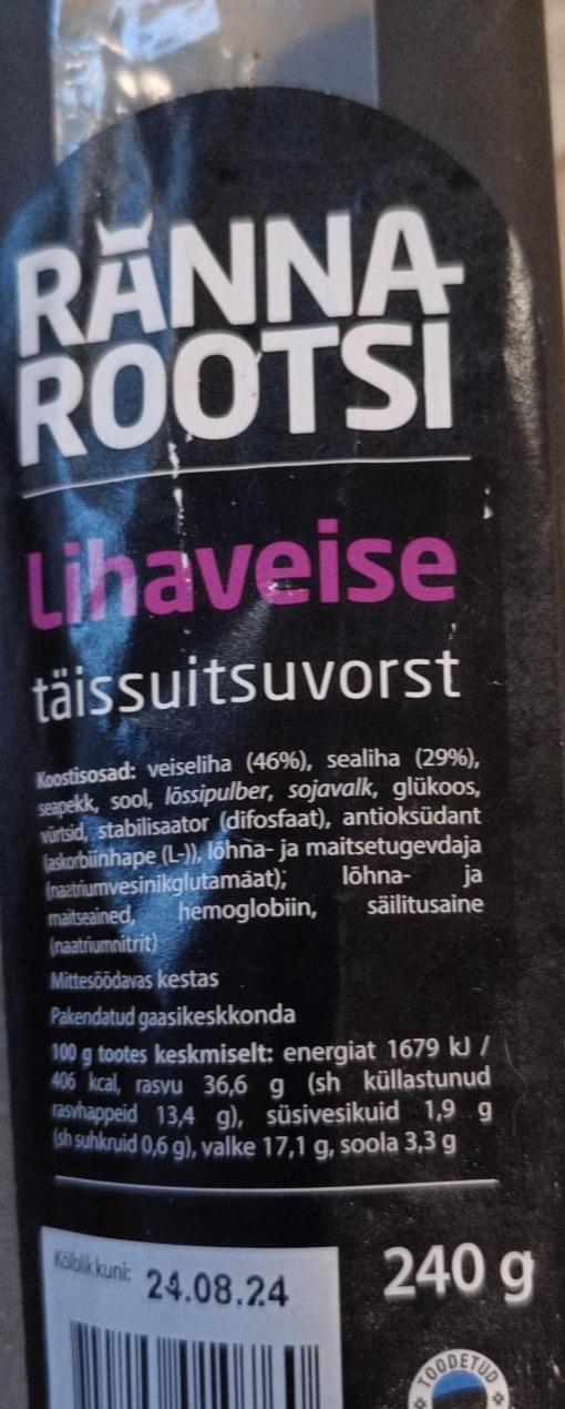 Фото - Lihaveise täissuitsuvorst Rannarootsi