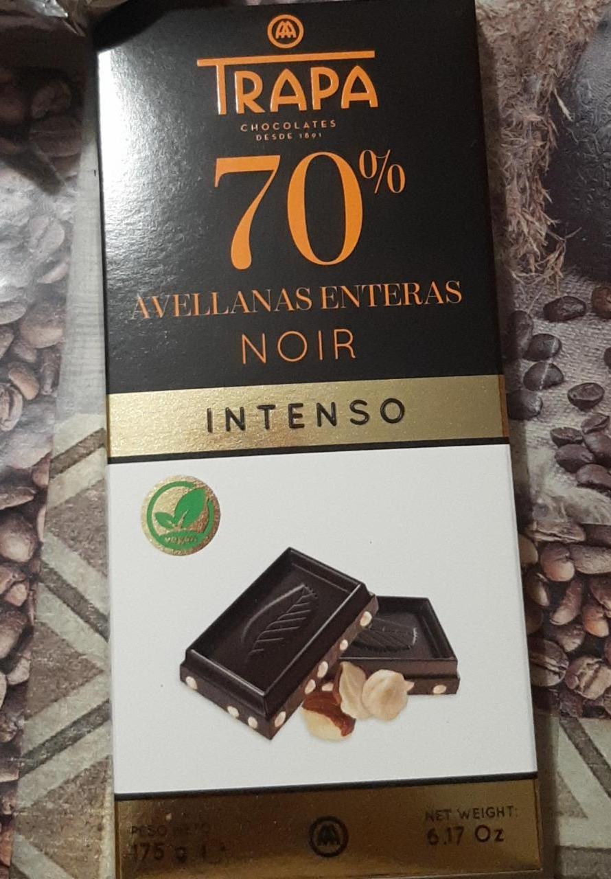 Фото - Chocolates avellanas enteras noir intenso 70% Trapa