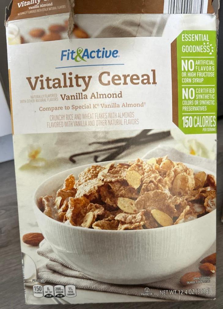 Фото - Vitality cereal vanilla almond Fit&Active