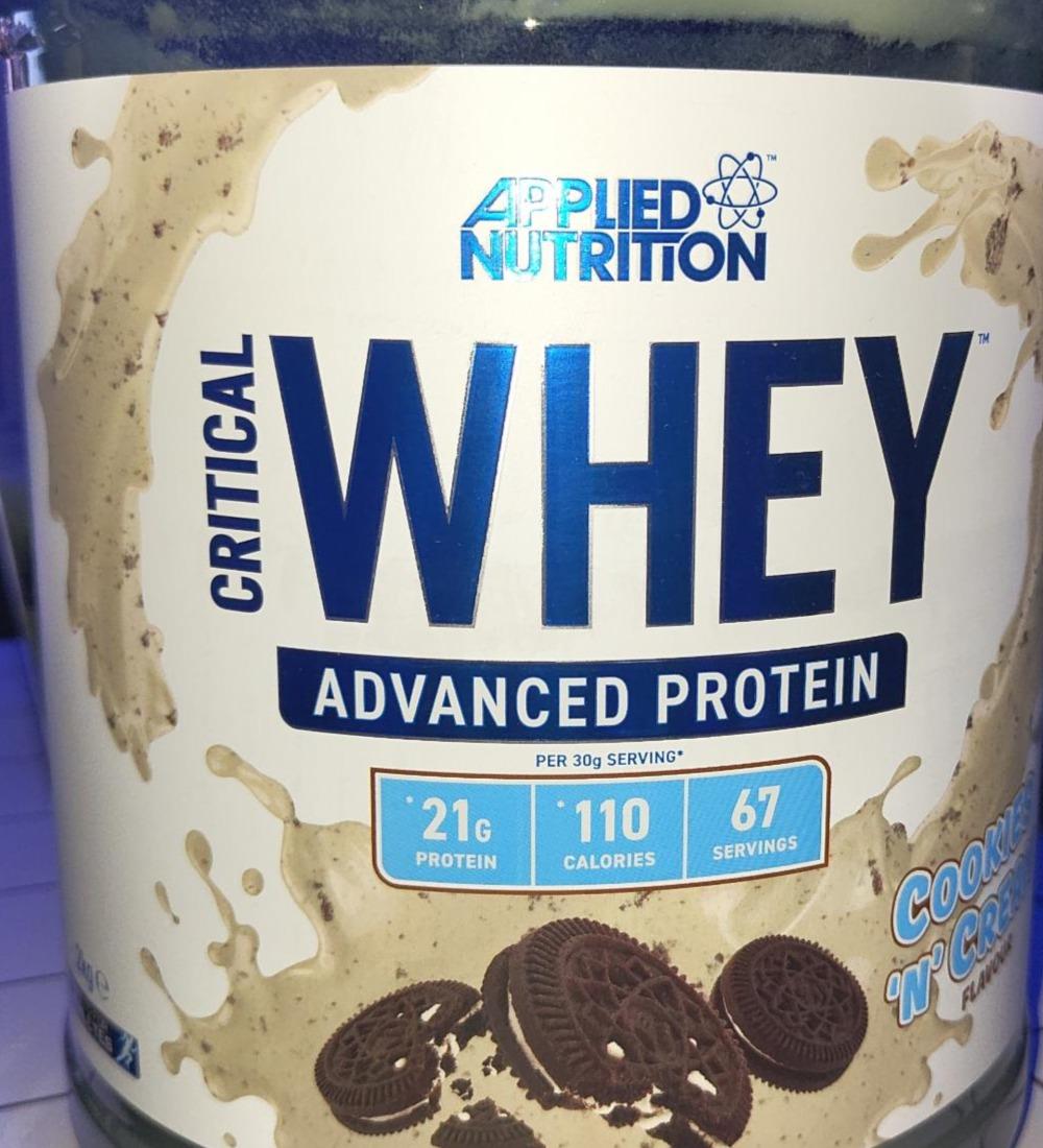 Фото - Whey Protein Cookies and Cream Applied Nutrition