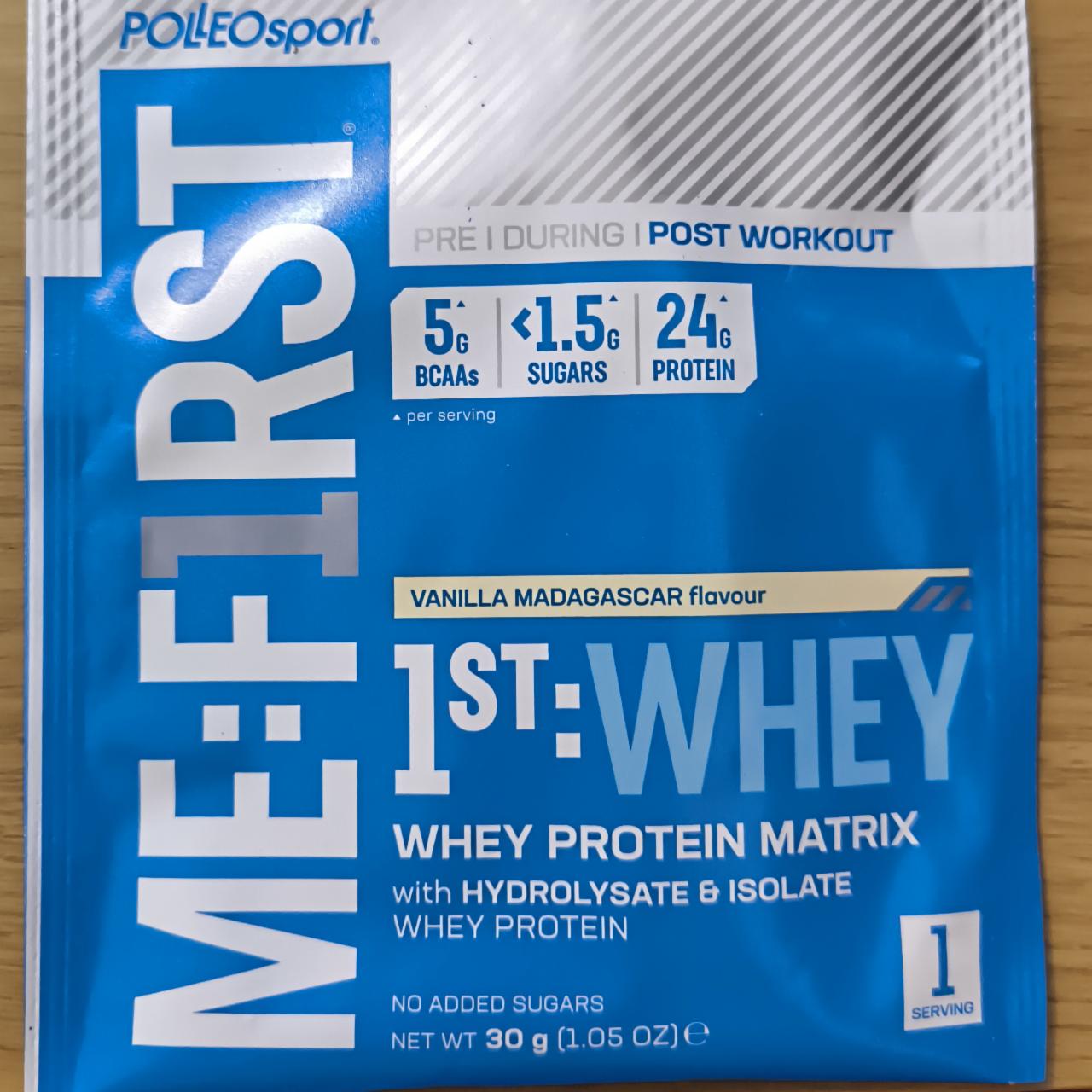 Фото - Whey Protein matrix vanila madagaskar flavour Me:F1rst Polleosport