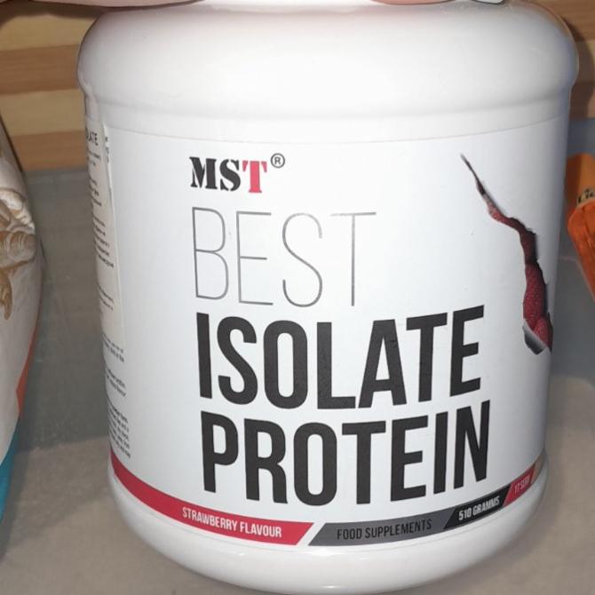 Фото - Protein whey isolate best strawberry flavour MST