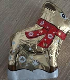 Фото - Milk chocolate hollow shaped reindeer Tesco