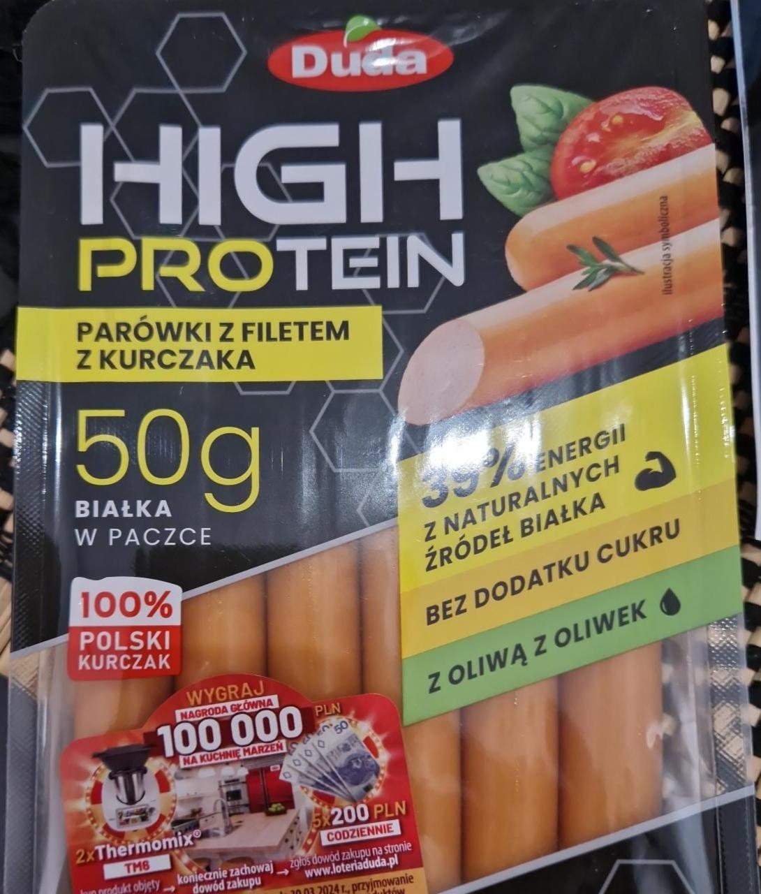 Фото - High protein parówki z filetem z kurczaka Duda