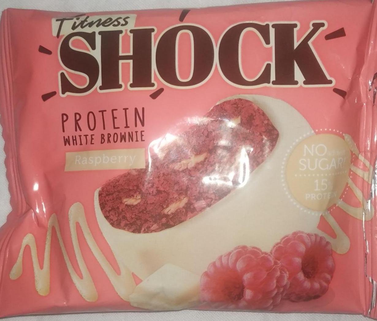 Фото - Protein white browne raspberry FitnesShock