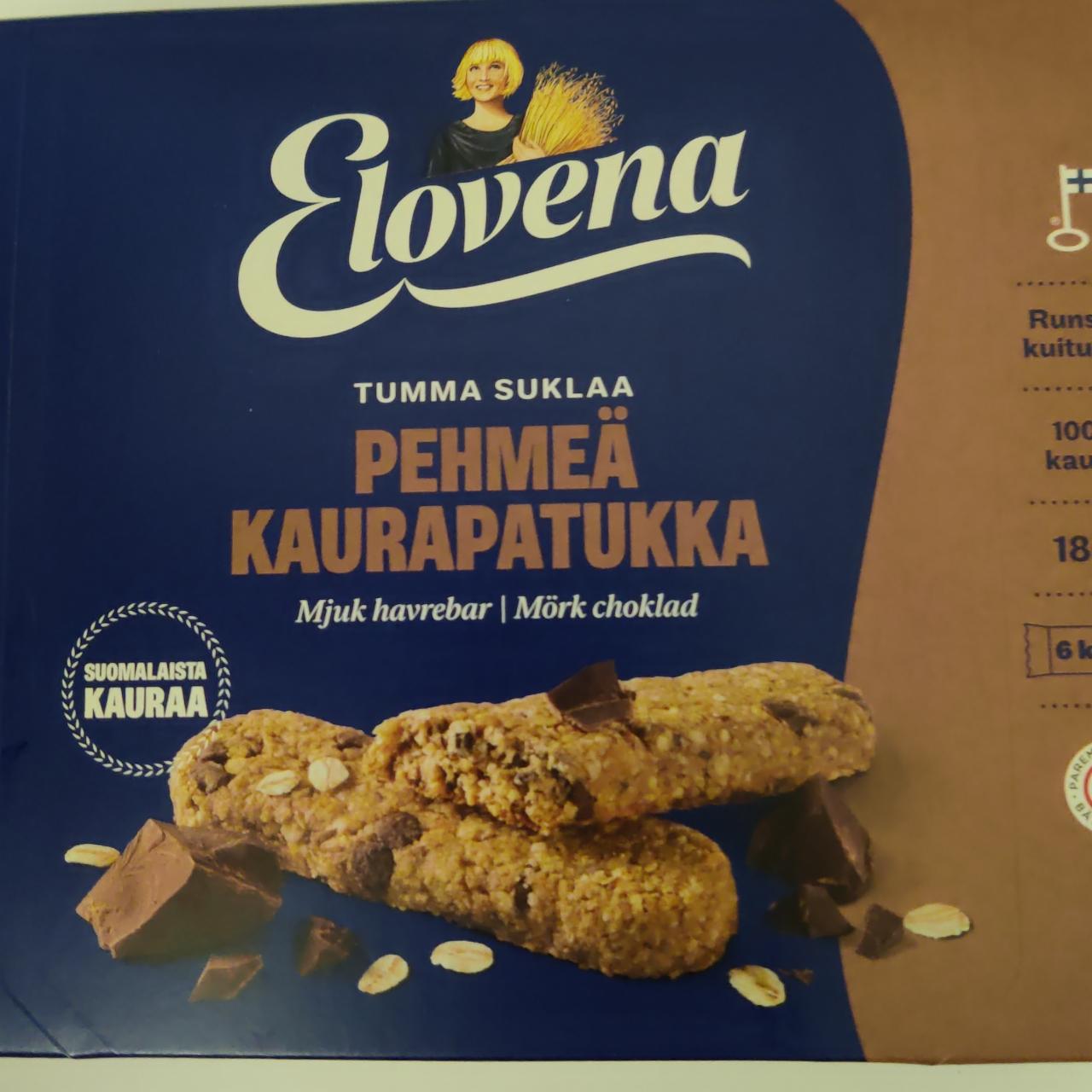 Фото - Pehmeä kaurapatukka tumma suklaa Elovena