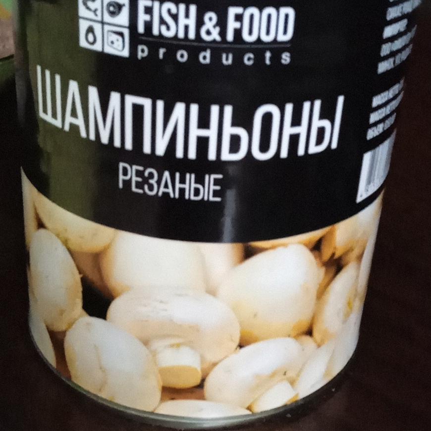 Фото - Шампиньоны резаные Fish&Food