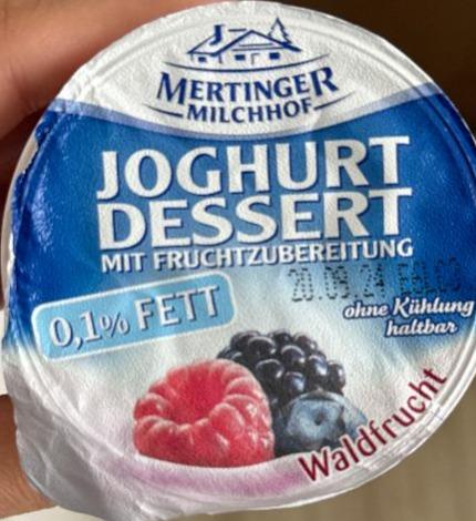 Фото - Joghurt dessert mit fruchtzubereitung 0.1% waldfrucht Mertinger Milchhof