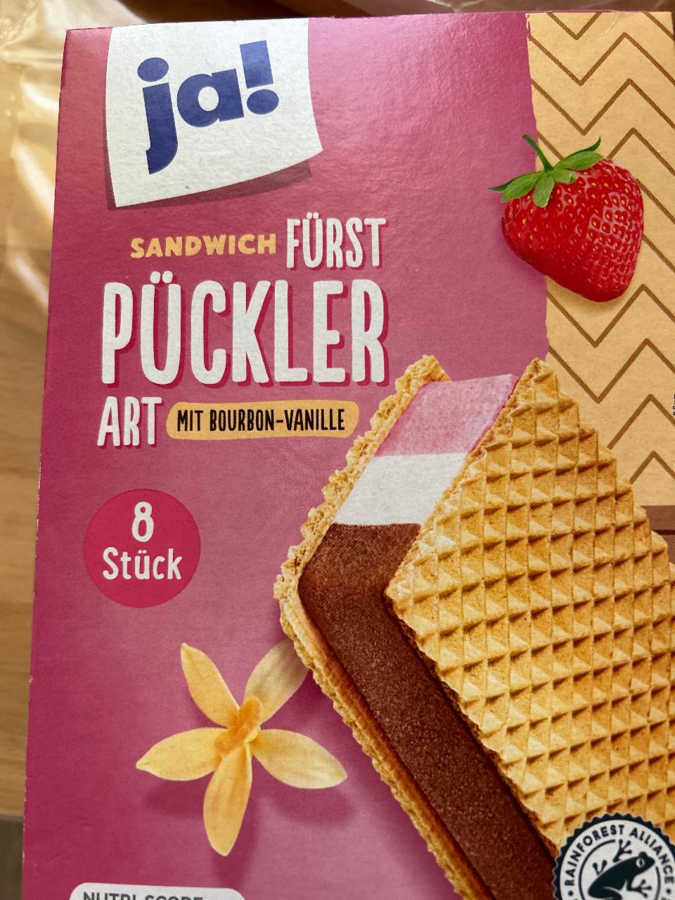 Фото - Sandwich furst puckler at mit bourbon vanille Ja!