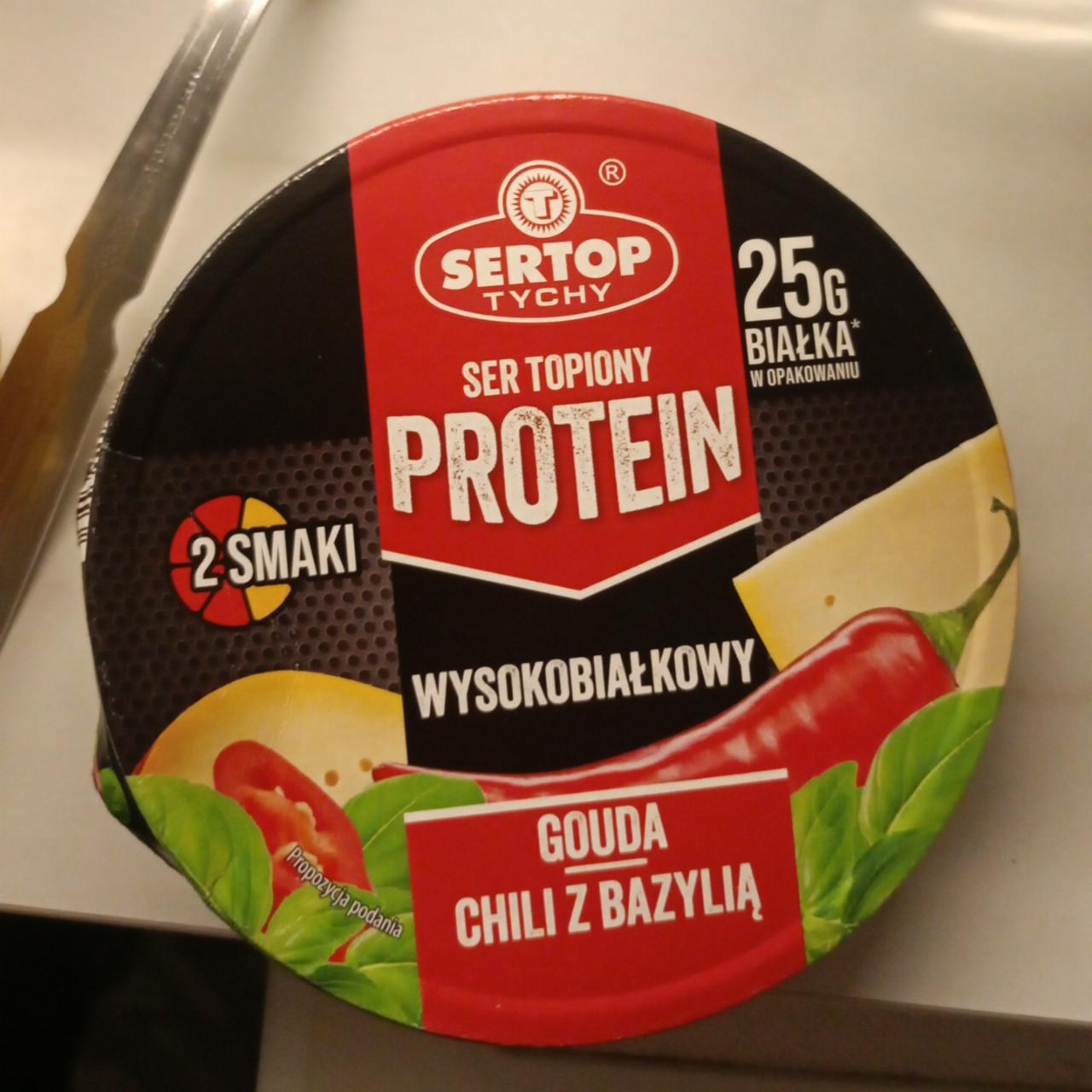 Фото - Ser topiony proteinowy gouda z chili i bazylią Sertop Tychy