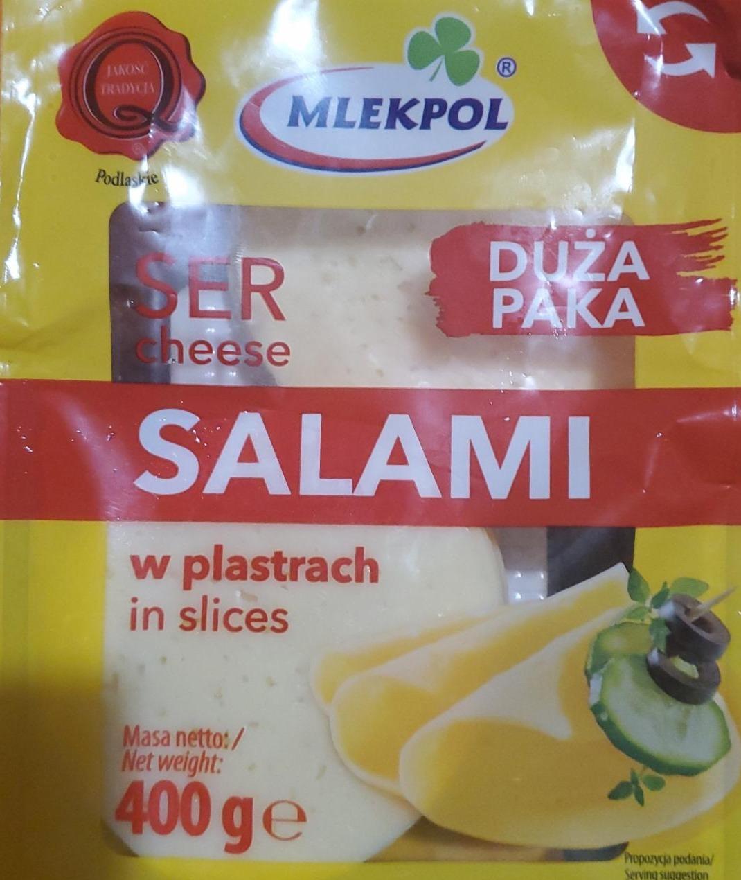 Фото - ser salami w plastrach Mlekpol