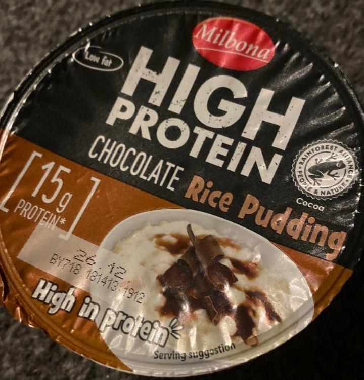 Фото - High protein chocolate rice pudding Milbona