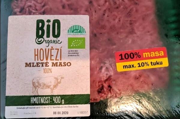 Фото - Bio organic hovězí mleté maso 100% max. 10% tuku Maso uzeniny Polička