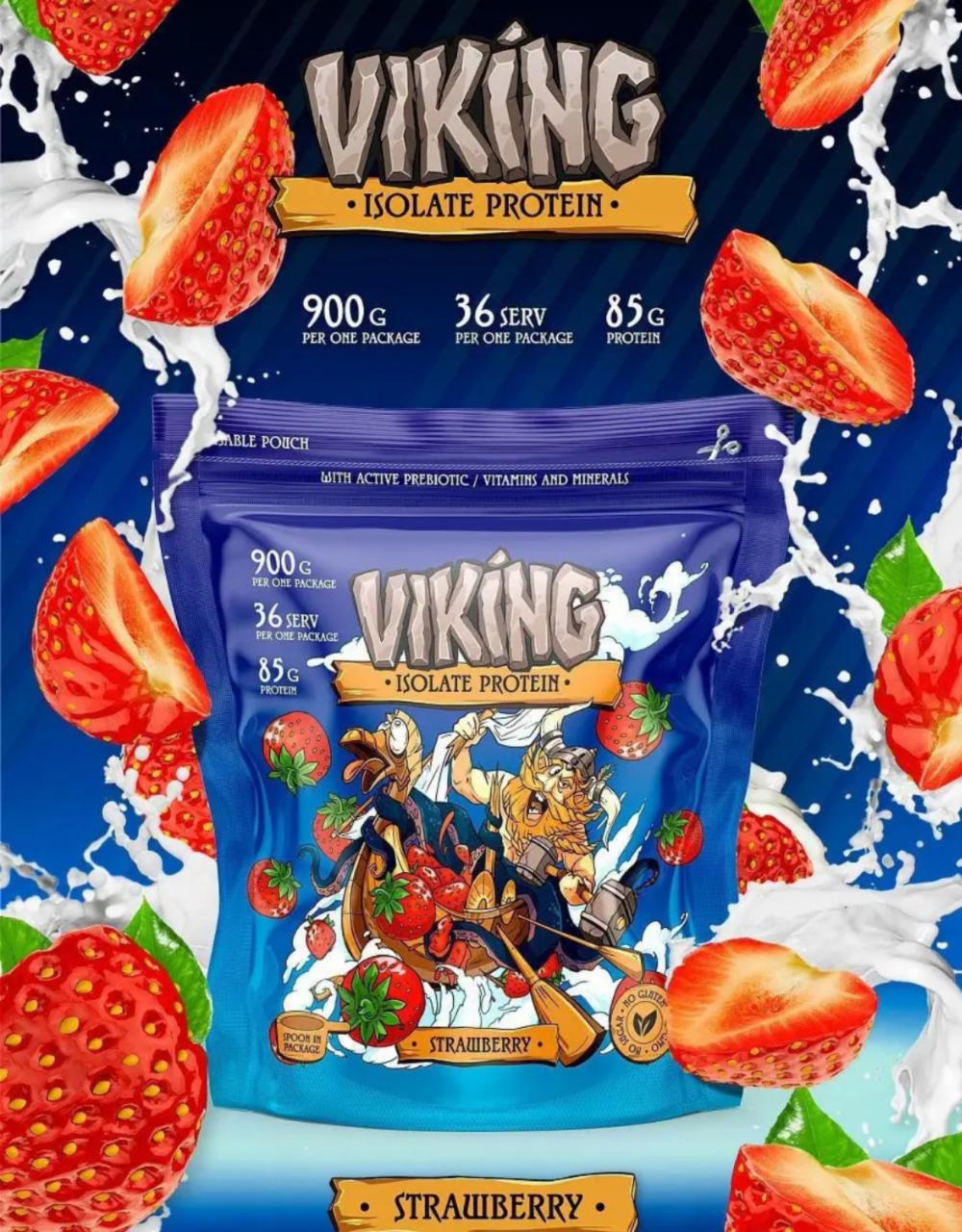 Фото - Isolate protein king strawberry Viking