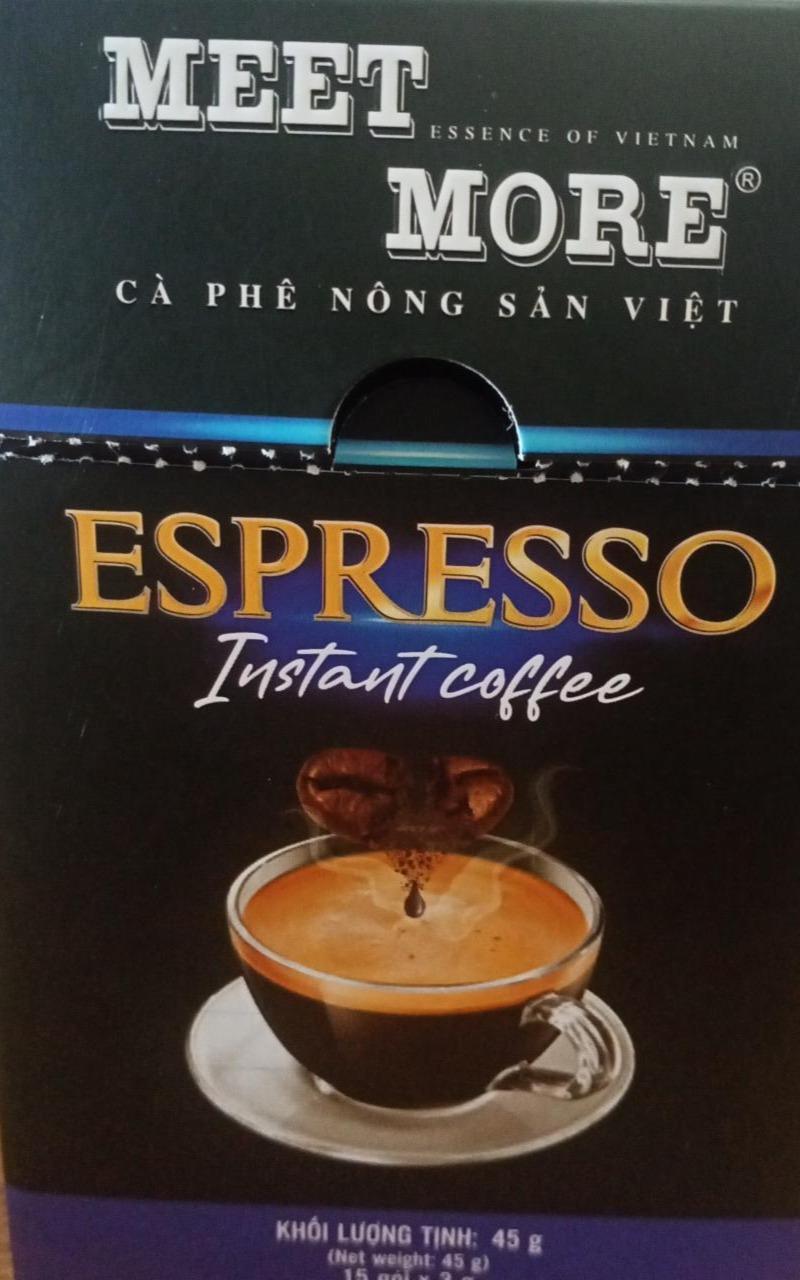 Фото - Espresso instant coffee Meet More