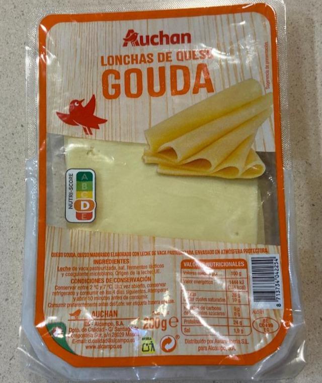 Фото - Lonchas de queso gouda Auchan