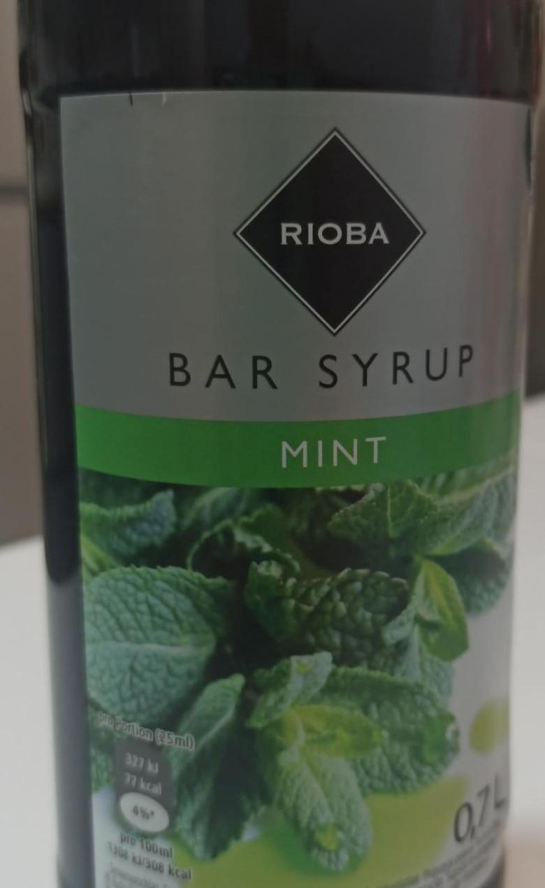 Фото - Сироп мятный Bar Syrup Mint Rioba