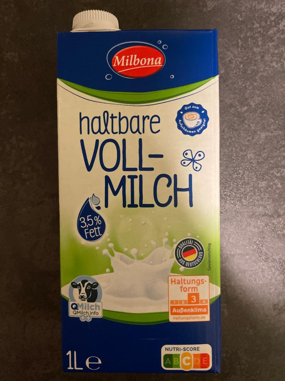 Фото - Haltbare vollmilch Milbona