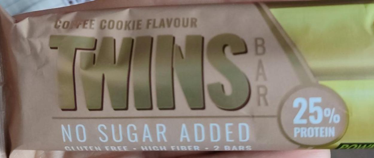 Фото - Cofe cookie flavour no sugar added Twins bar