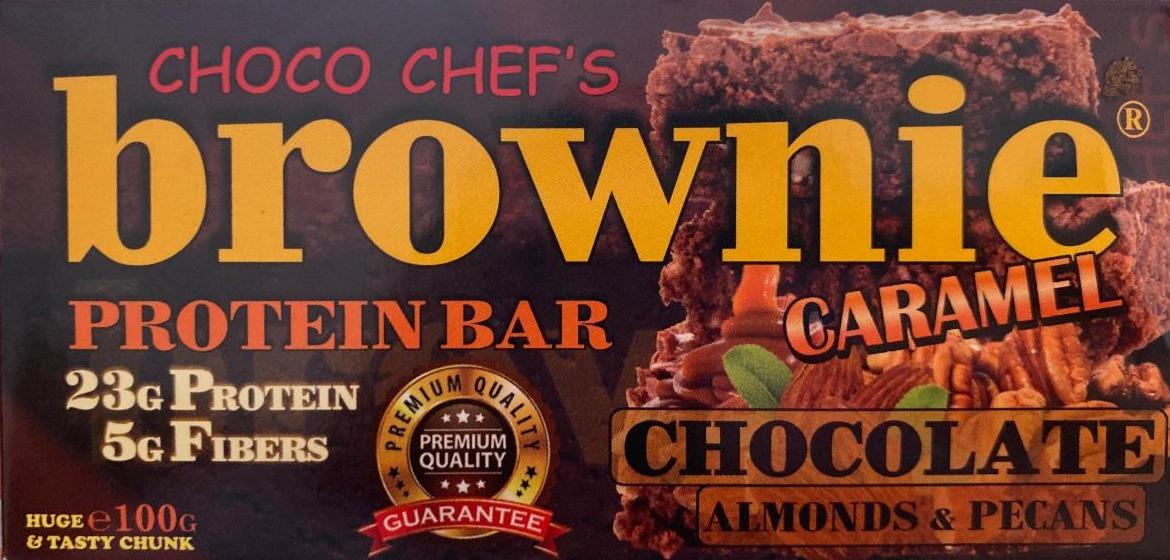 Фото - Chocolate protein bar almonds & pecans Brownie